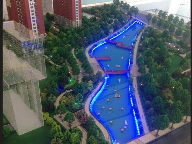 淄博淄川峰泰花园里建筑沙盘模型