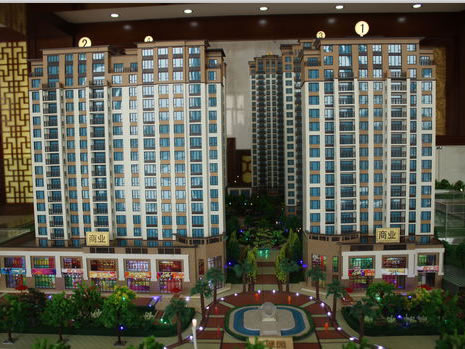 淄博高青雍翠园建筑沙盘模型